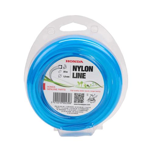 Fil Nylon Haute Résistance Bleu 1,6 mm x 20 m – Coupe Angulaire pour Débroussailleuses Honda
