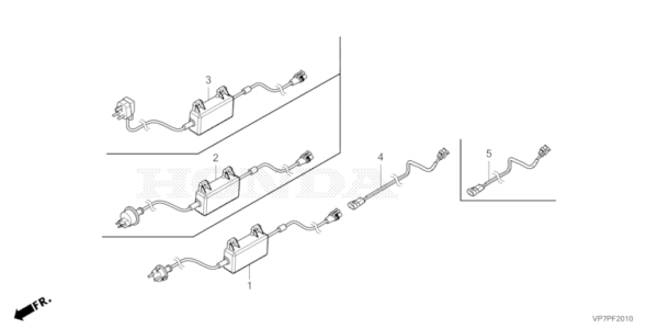 ADAPTATEUR SECTEUR POUR HRM2500E HONDA MIIMO