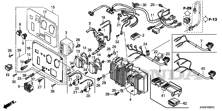 TABLEAU DE COMMANDE EU22i HONDA