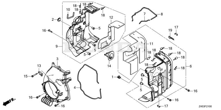 GAINE DE VENTILATEUR BUSE EU32i HONDA