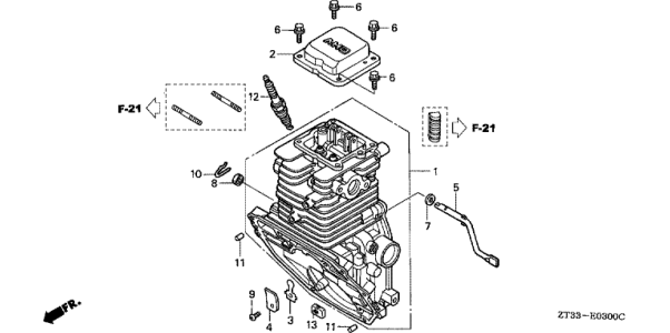 CORPS DE CYLINDRE EU10i HONDA