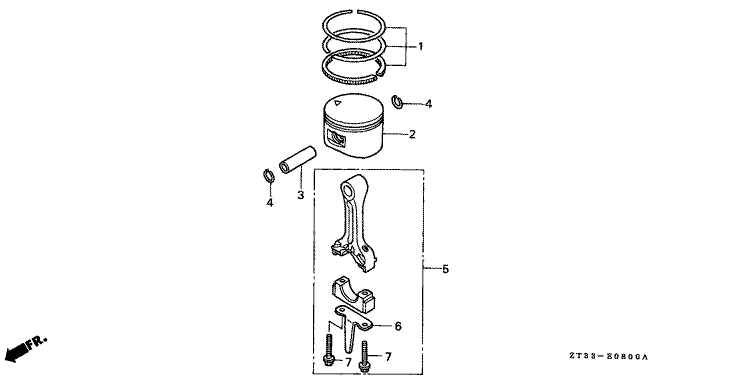 PISTON BIELLE EU10i HONDA