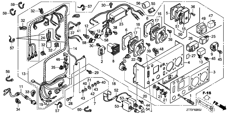 TABLEAU DE COMMANDE EU30is HONDA