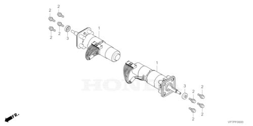 MOTEUR DE TRACTION HRM2500E LIVE HONDA MIIMO