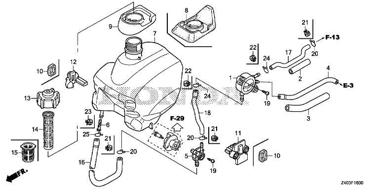 RESERVOIR A CARBURANT EU10i HONDA