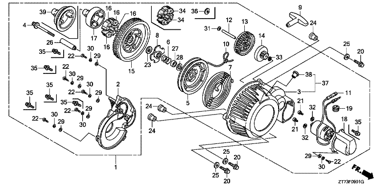 DEMARREUR ET LANCEUR EU30is HONDA