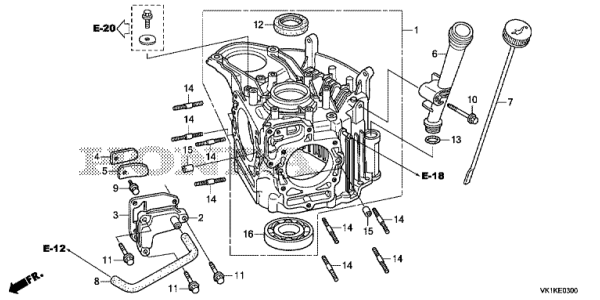 E-3 CARTER MOTEUR