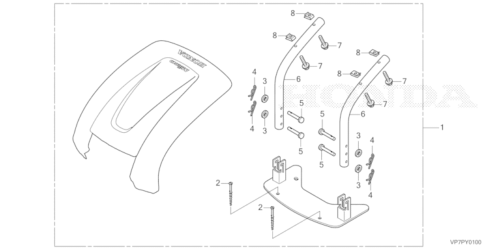 TOIT DE STATION D'ACCUEIL HRM2500E LIVE HONDA MIIMO