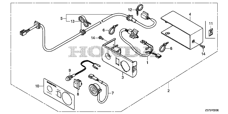 COMMANDE A DISTANCE EU70is HONDA