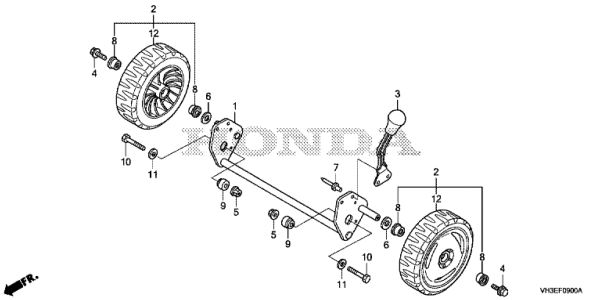F-9 ROUE ARRIERE