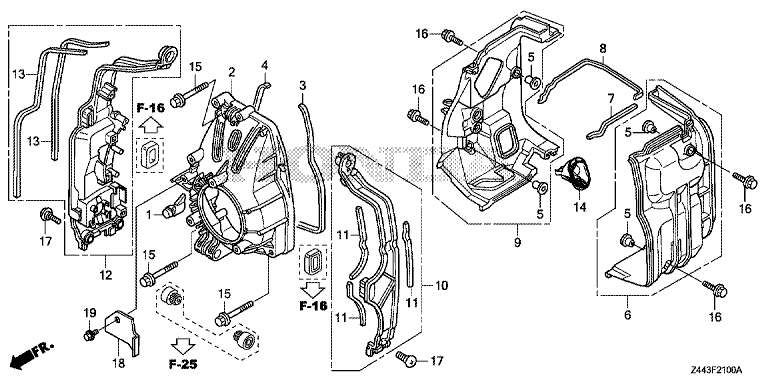 GAINE DE VENTILATEUR BUSE EU22i HONDA