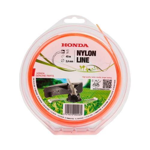 Fil nylon silencieux Honda orange – 2,4 mm × 45 m – Réf. 72511-VF9-045SLOR