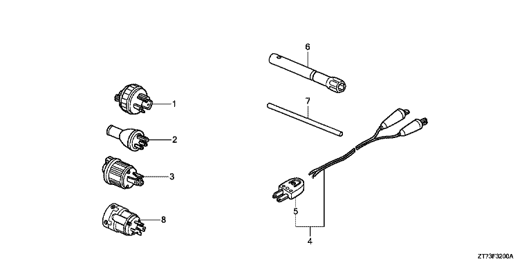 PRISE RECEPTACLE EU30is HONDA