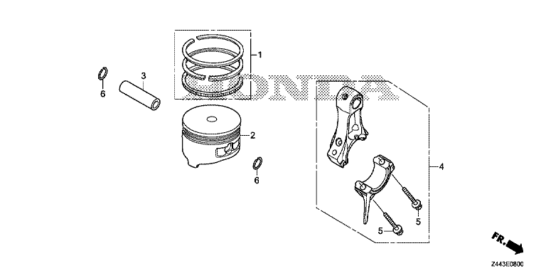 PISTON BIELLE EU22i HONDA