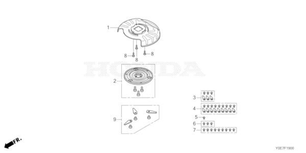 LAME ROTATIVE POUR HRM70E LIVE HONDA MIIMO