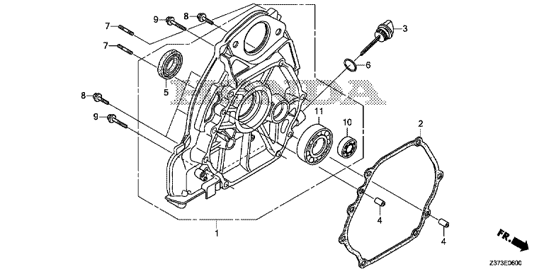 LOGEMENT DU CARTER MOTEUR EU70is HONDA