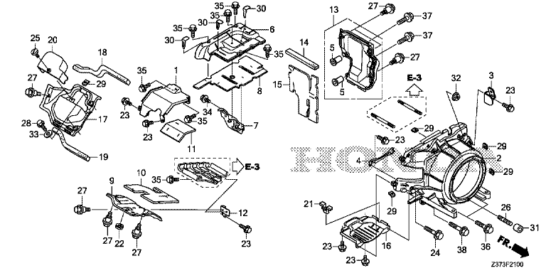 GAINE DE VENTILATEUR BUSE EU70is HONDA