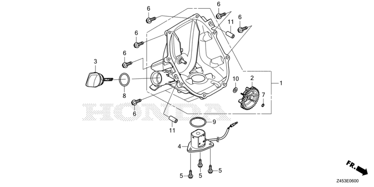 LOGEMENT DU CARTER MOTEUR EU32i HONDA