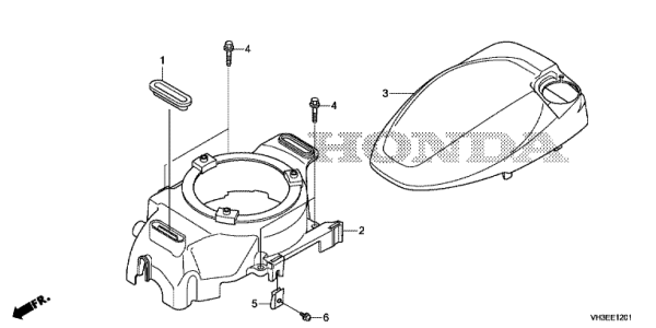 E-12-1 GAINE DE VENTILATEUR