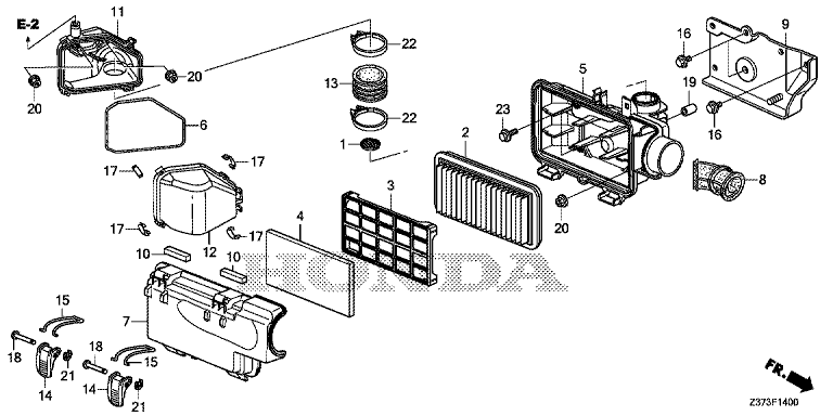 FILTRE A AIR EU70is HONDA