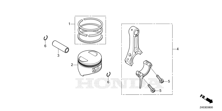 PISTON BIELLE EU32i HONDA