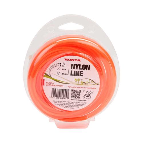Fil Nylon Haute Résistance Orange 2,4 mm x 15 m – Réf. 72511-VF9-015WXOR – Débroussailleuses Honda