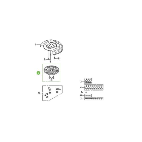 Plateau de coupe (Disque porte lames) pour HRM 40 & Live, HRM 70 Live
