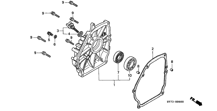 LOGEMENT DU CARTER MOTEUR EU30is HONDA